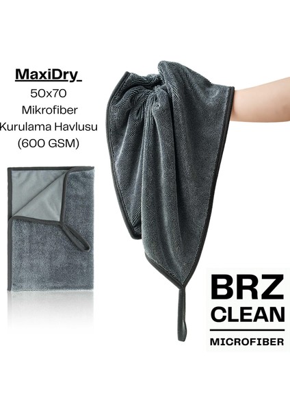 Maxidry – 50x70 Mikrofiber Kurulama Havlusu (600 Gsm)