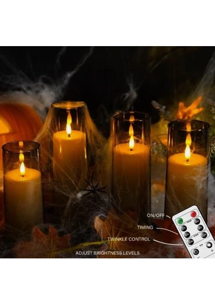 Uzaktan Kumandalı Zamanlayıcı ile 9 Adet Alevsiz 3D LED Mumlar, Ev Dekoru ve Atmosfer Için Dayanıklı LED Mumlar fiyatları