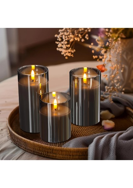 Uzaktan Kumandalı Zamanlayıcı ile 9 Adet Alevsiz 3D LED Mumlar, Ev Dekoru ve Atmosfer Için Dayanıklı LED Mumlar modelleri