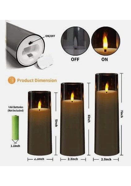Uzaktan Kumandalı Zamanlayıcı ile 9 Adet Alevsiz 3D LED Mumlar, Ev Dekoru ve Atmosfer Için Dayanıklı LED Mumlar fırsatları