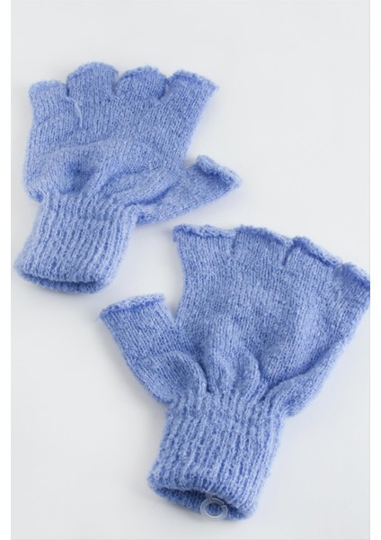 shop Kesik Uçlu Eldiven-Açık Mavi-1