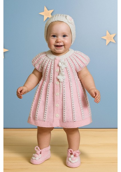 El Örgüsü Yelek Patik Takım