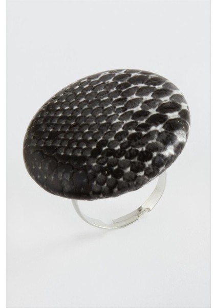 shop Yuvarlak Eklem Yüzük-Siyah