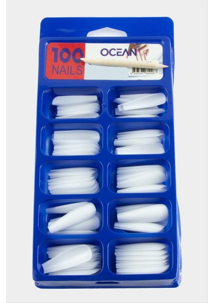 shop Ocean Takma Tırnak 100 Adet-Beyaz fiyatları