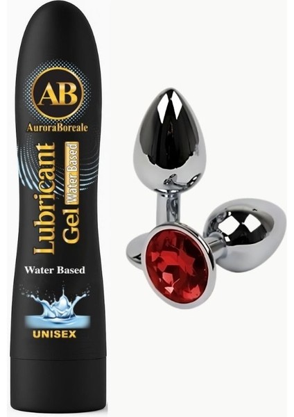 Auroraboreale Ab Set Sade Aromalı Yenilebilir Kayganlaştırıcı Jel 125 Ml+Anal Plug SET5409QX1XD209J