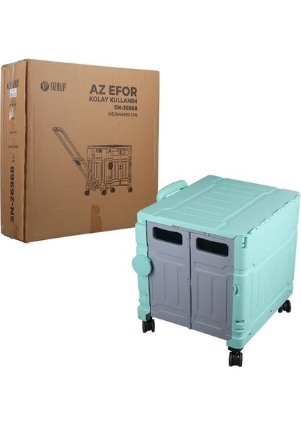 SN-26968 Katlanabilir Market Pazar Kamp Tekerlekli Alışveriş Arabası 60KG Kapasiteli indirimleri