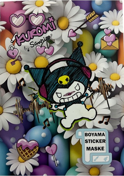 Capybara Figürlü Sticker, Maske ve Boyama Kitabı (8 Sayfa) fiyatları