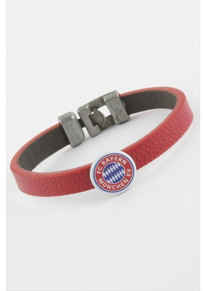 shop Kırmızı Renkli Suni Deri Bileklik-Kırmızı