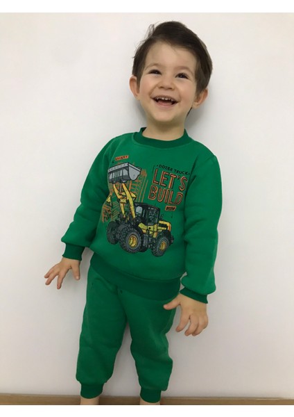 Erkek Çocuk Kepçe Desenli Alt Üst Takım Kepçeli Alt Üst Takım Modelleri Çocuk Eşofman Takımı modelleri