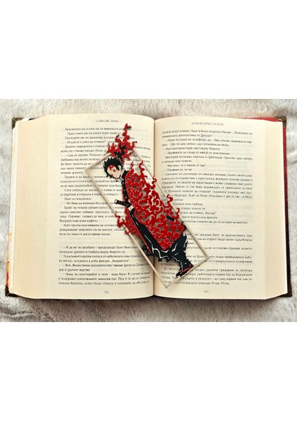CRAFTSY3D Tanjiro Kitap Ayracı – Framed Cutout Tasarım, 3D Baskı Demon Slayer Koleksiyon Ürünü