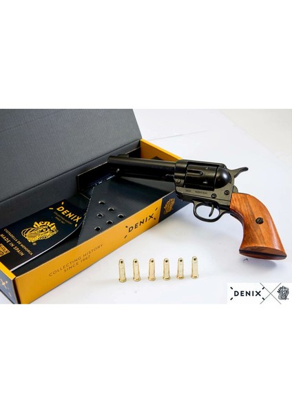 Denix Dekoratif Revolver Cal.45 Peacemaker 4,75’’ , With 6 Bullets modelleri