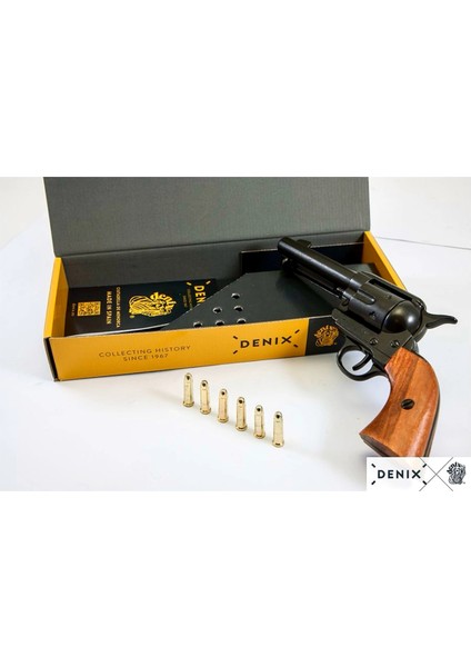 Denix Dekoratif Revolver Cal.45 Peacemaker 4,75’’ , With 6 Bullets fırsatları