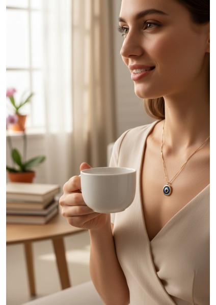 Vividcharm Paslanmaz Çelik Nazar Boncuğu Kolye fiyatları