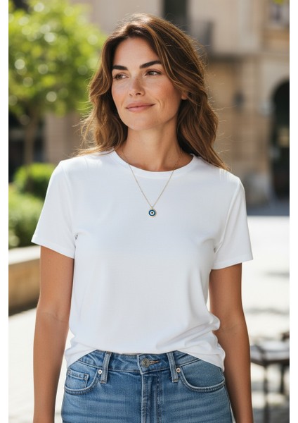 Vividcharm Paslanmaz Çelik Nazar Boncuğu Kolye modelleri