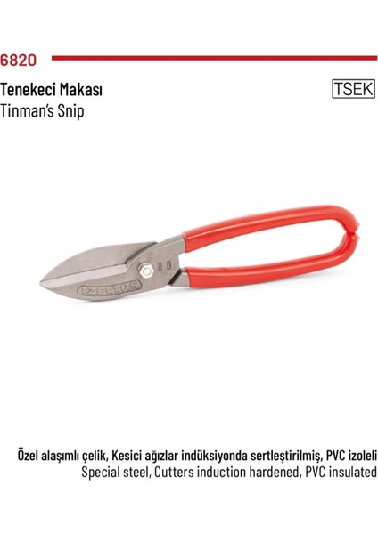 Tenekeci Makası 250MM