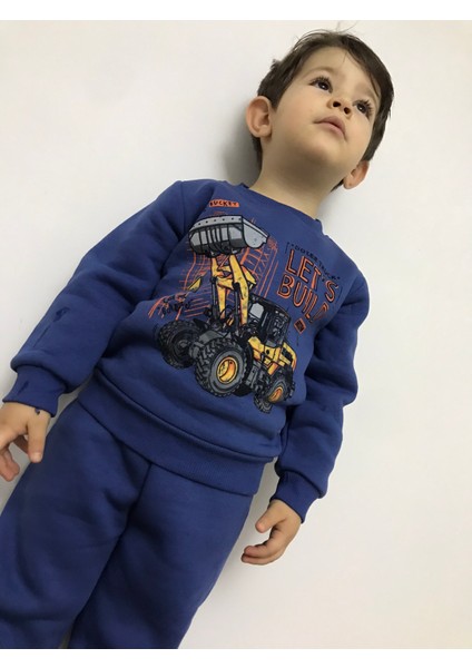 Erkek Çocuk Kepçe Desenli Alt Üst Takım Kepçeli Alt Üst Takım Modelleri Çocuk Eşofman Takımı modelleri