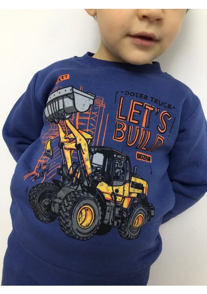 Erkek Çocuk Kepçe Desenli Alt Üst Takım Kepçeli Alt Üst Takım Modelleri Çocuk Eşofman Takımı indirimleri