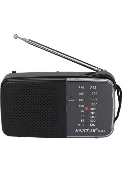 K-258 Pilli Cep Radyosu - Fm Radyo, Deprem Radyosu Taşınabilir Küçük Radyo (Videolu Ürün)
