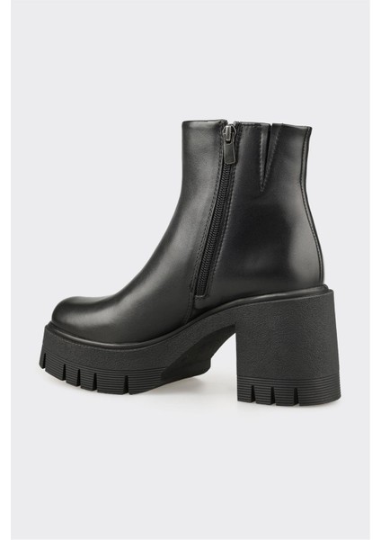 Siyah Deri Kadın Günlük Bot modelleri