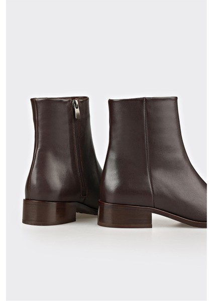 Kahve Deri Kadın Klasik Bot fırsatları