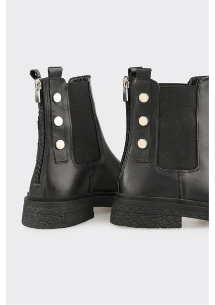 Siyah Deri Kadın Günlük Bot fırsatları