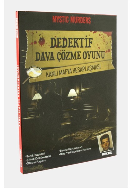 shop Film Setinde Cinayet Dedektif Dava Çözme Oyunu-Siyah