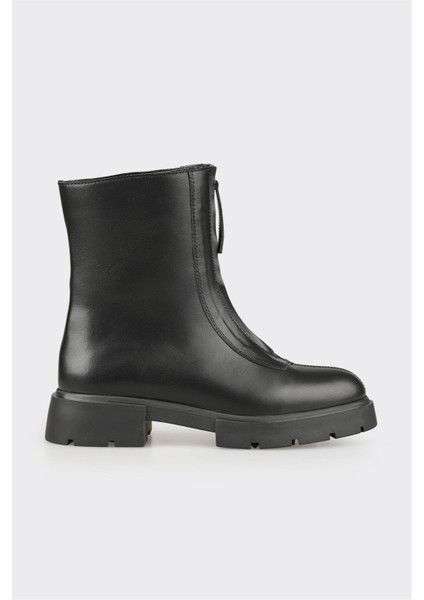 Siyah Deri Kadın Günlük Bot