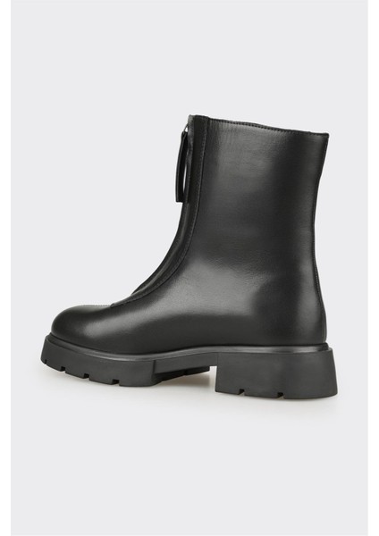 Siyah Deri Kadın Günlük Bot modelleri