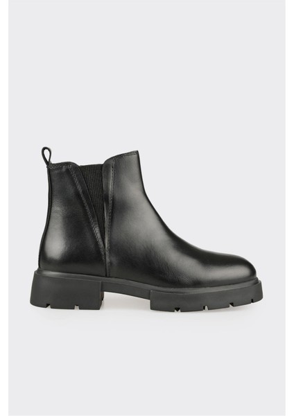 Siyah Deri Kadın Günlük Bot