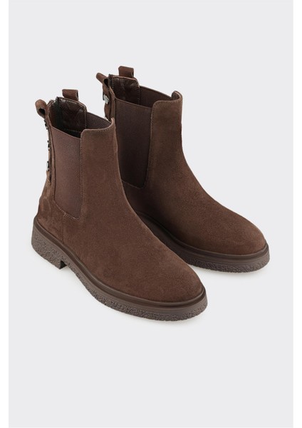 Kahve Deri Kadın Günlük Bot fiyatları