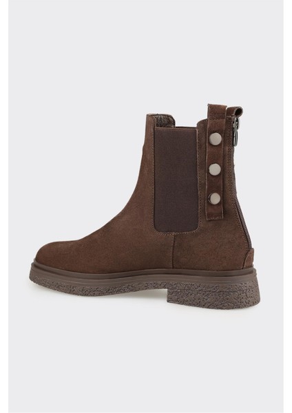 Kahve Deri Kadın Günlük Bot modelleri