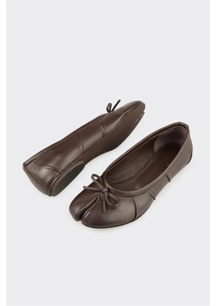 Kahve Deri Kadın Günlük Ayakkabı modelleri