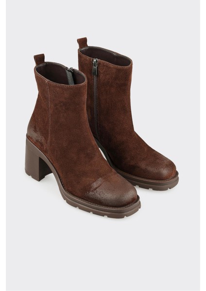 Kahve Deri Kadın Günlük Bot fiyatları