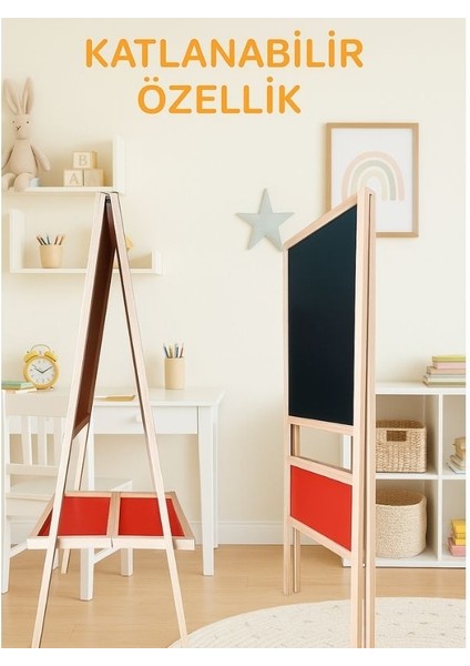 Neşeli Kalem Tahtası – Yaz Sil Oyna Öğren-Neşeli Yazı Tahtası – Çift Taraflı- Manyetik Eğlence indirimleri