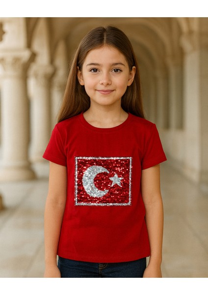 Pullu Çift Kullanımlı Çocuk T-Shirt