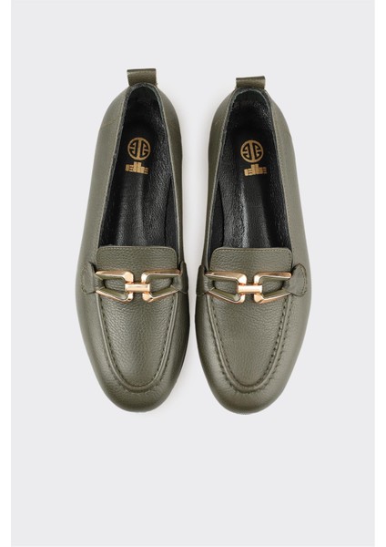 Haki Deri Kadın Günlük Ayakkabı fırsatları