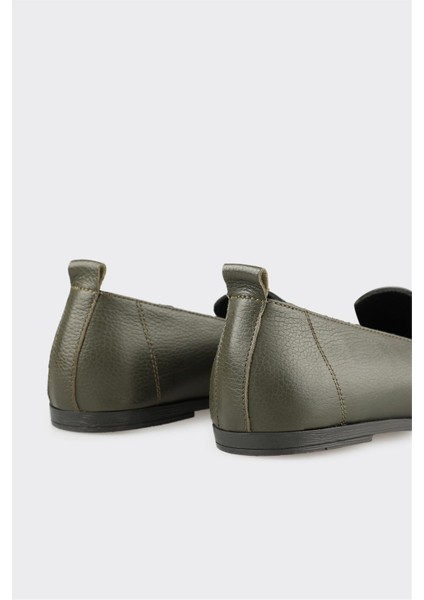 Haki Deri Kadın Günlük Ayakkabı indirimleri