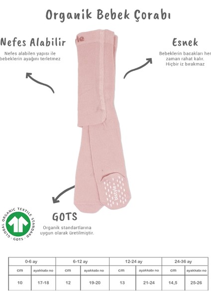 Bistyle Penye Kaymaz Külotlu Çorap 50109 Pembe fiyatları