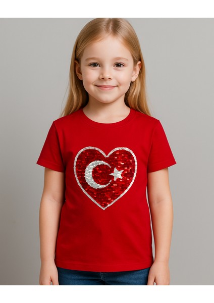Pullu Çift Kullanımlı Çocuk T-Shirt