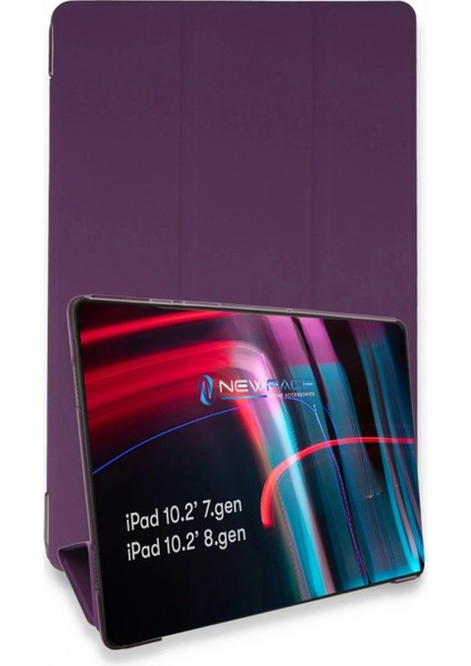 iPad 10.2 (7.nesil) Kılıf Tablet Smart Kılıf - Mor
