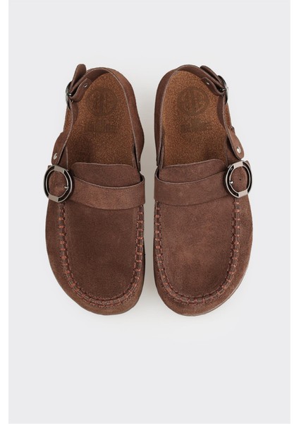 Kahve Deri Kadın Terlik fırsatları