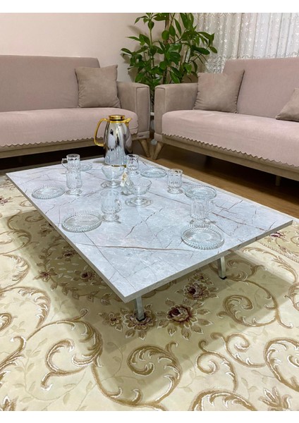 Yer Sofrası Metal Katlanır Ayaklı (Mdf)