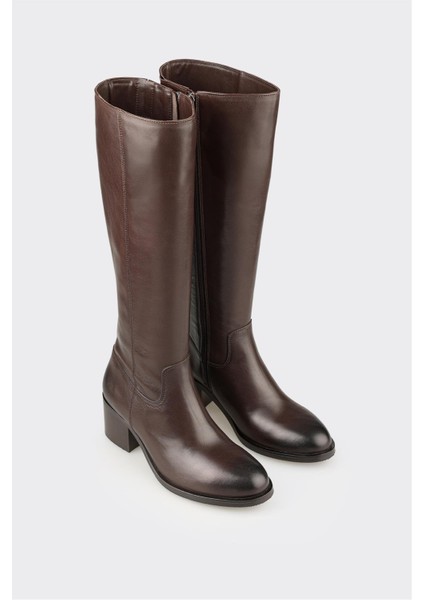 Kahve Deri Kadın Çizme fiyatları