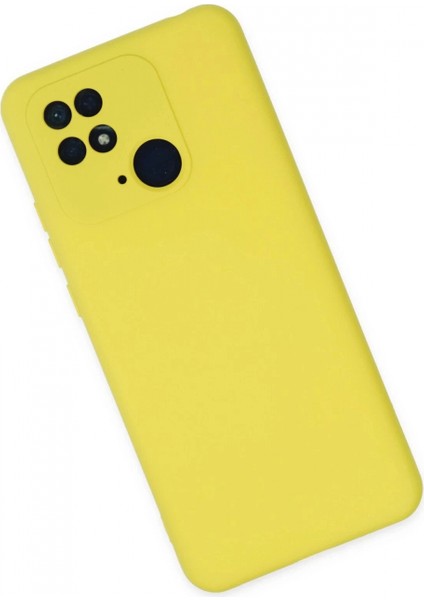 Xiaomi Redmi 10C Kılıf Nano Içi Kadife Silikon - Sarı fiyatları