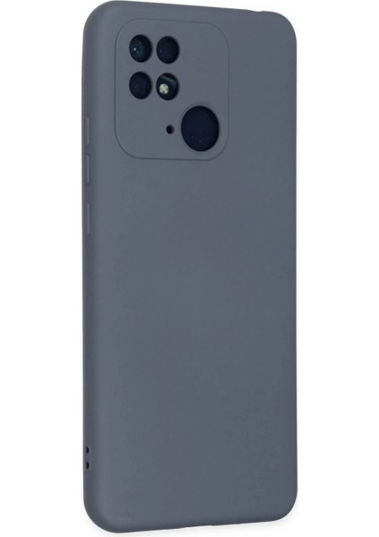 Xiaomi Redmi 10C Kılıf Nano Içi Kadife Silikon - Gri modelleri
