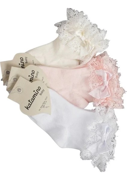 Katamino Tanla Aks Kız Bebek Soket Çorap K46305 Asorti