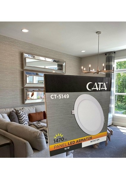 18W BEYAZ LED PANEL ARMATÜR ( CT-5149 ) fırsatları