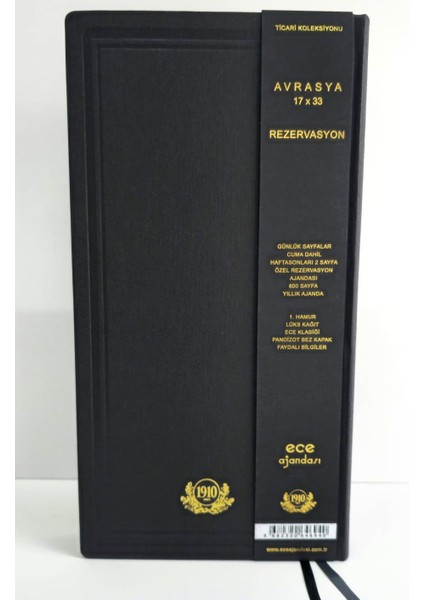 Ece 2026 17X33 Rezervasyon Ajandası Avrasya fiyatları