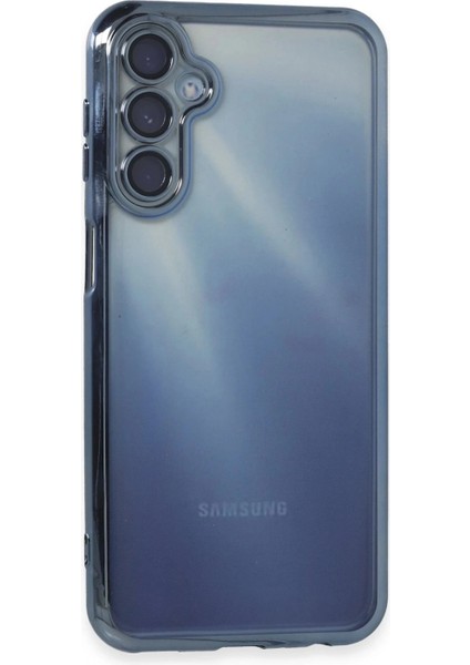 Samsung Galaxy A15 4g Kılıf Lensli Silikon - Açık Mavi