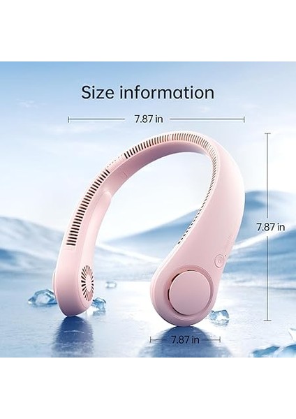 Taşınabilir Boyun Fanı, Eller Serbest Bladeless Asılı Spor Fanı, 4000 Mah Pille Çalışan Giyilebilir Kişisel Vantilatör, Yapraksız, Şarj Edilebilir, Kulaklık Tasarımı, USB ile Çalışan 5 Hız - fırsatları